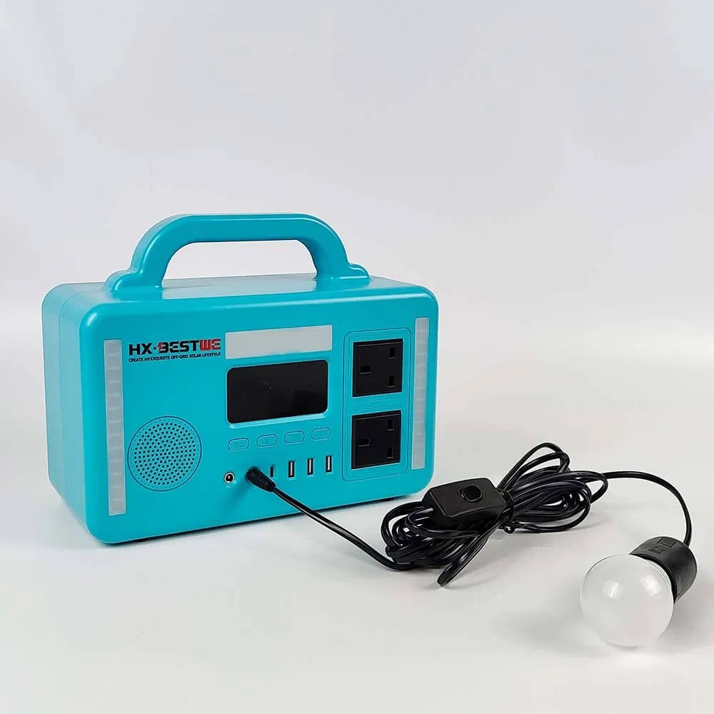 300W 100V 240V 50-60Hz مولد طاقة محمول متعدد الوظائف للطوارئ يعمل ببطارية ليثيوم محطة طاقة شمسية محمولة
