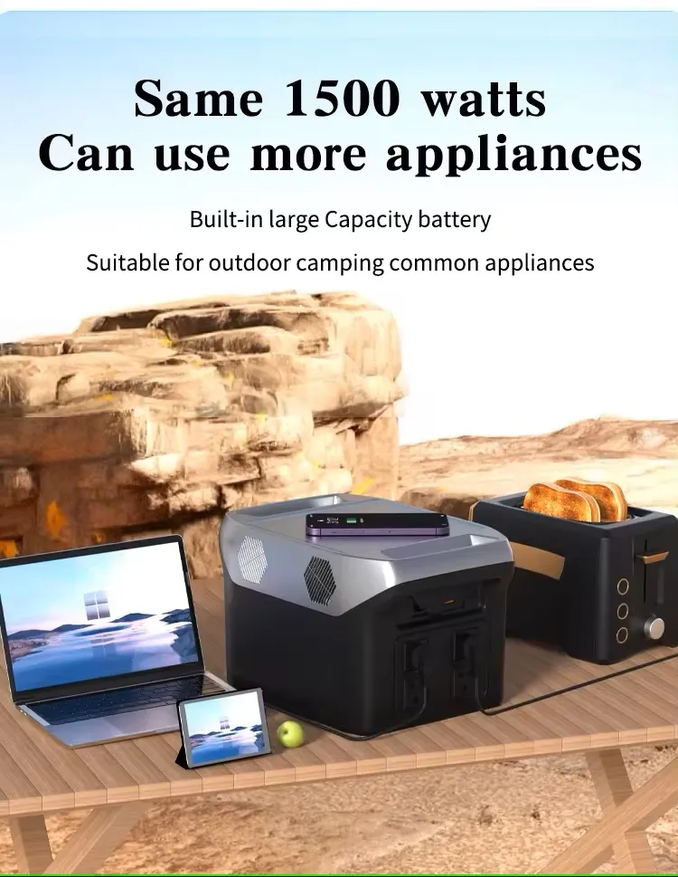 نظام طاقة الطوارئ المنزلية 200W-5000W محطة طاقة شمسية محمولة في الهواء الطلق