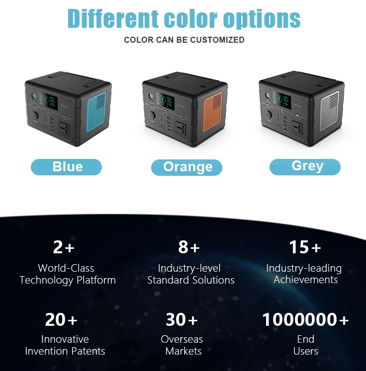 محطة طاقة محمولة عالية السعة 500W