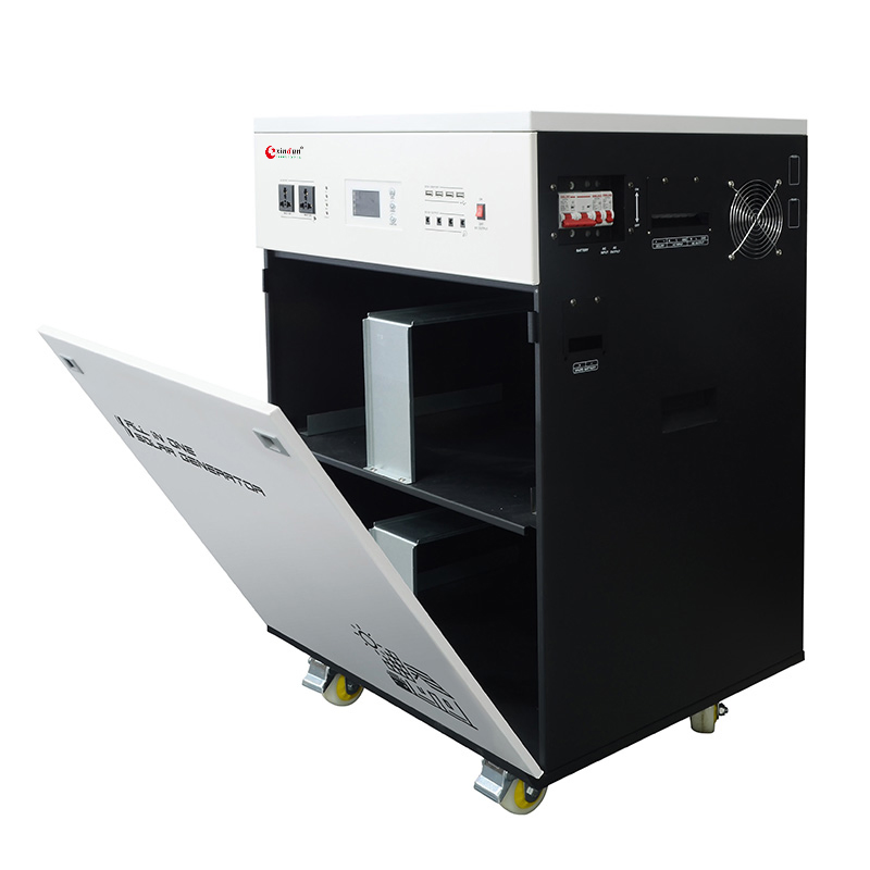 1500W نظام تخزين الطاقة المحمول للاستخدام المنزلي 3kwh مولد الطاقة الشمسية المحمول مجموعة الطاقة الشمسية الهجينة مع بطارية ليثيوم الاحتياطية للطاقة الشمسية