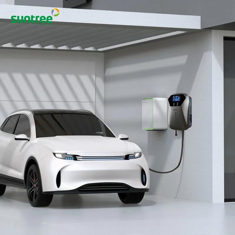 شاحن كهربائي محمول للسيارات الكهربائية 3 محطة شحن حائط 16A 11kw تيار متردد 380V