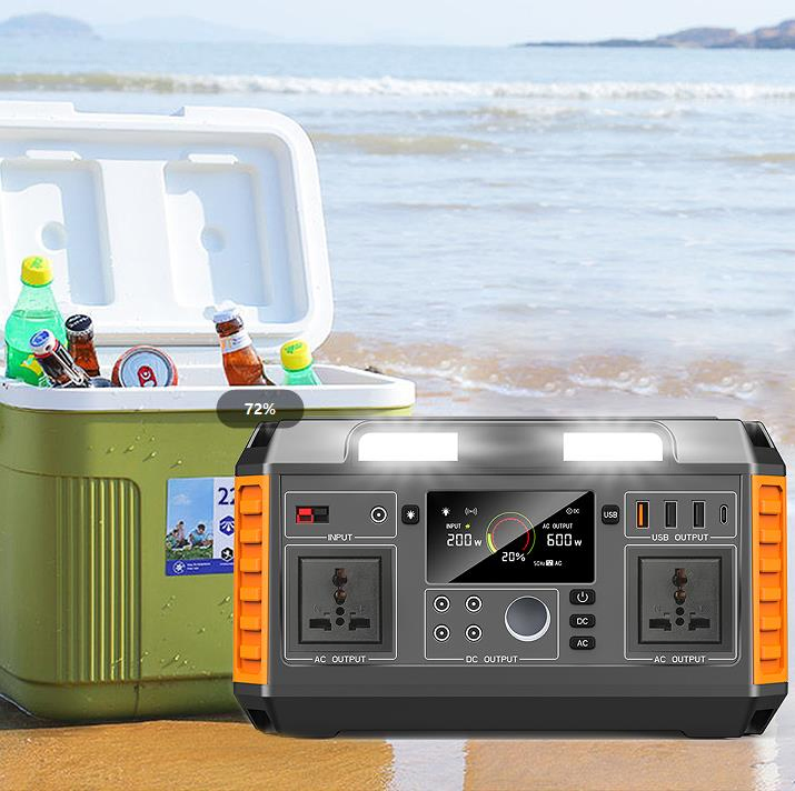 مولد الطاقة الشمسية 600W بطارية ليثيوم محطة الطاقة المحمولة الشمسية