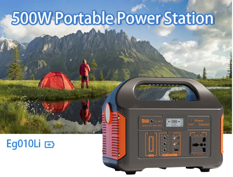 محطة طاقة محمولة 300W 500W 110V 220V نظام شمسي صغير مع الطاقة الشمسية للتخييم في الهواء الطلق