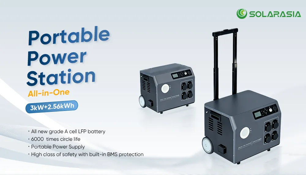 مبيعات مباشرة 220V محطات الطاقة المحمولة الخارجية 1000W 2000W 3000W 2.56kwh حل طاقة الطوارئ المنزلية لانقطاع الكهرباء
