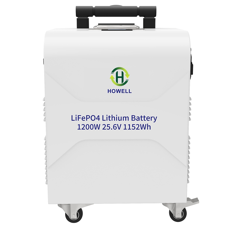 محطة طاقة صناعية خفيفة الوزن 1200wh محمولة LiFePO4 مع عاكس شمسي لإصلاح الطرق البلدية