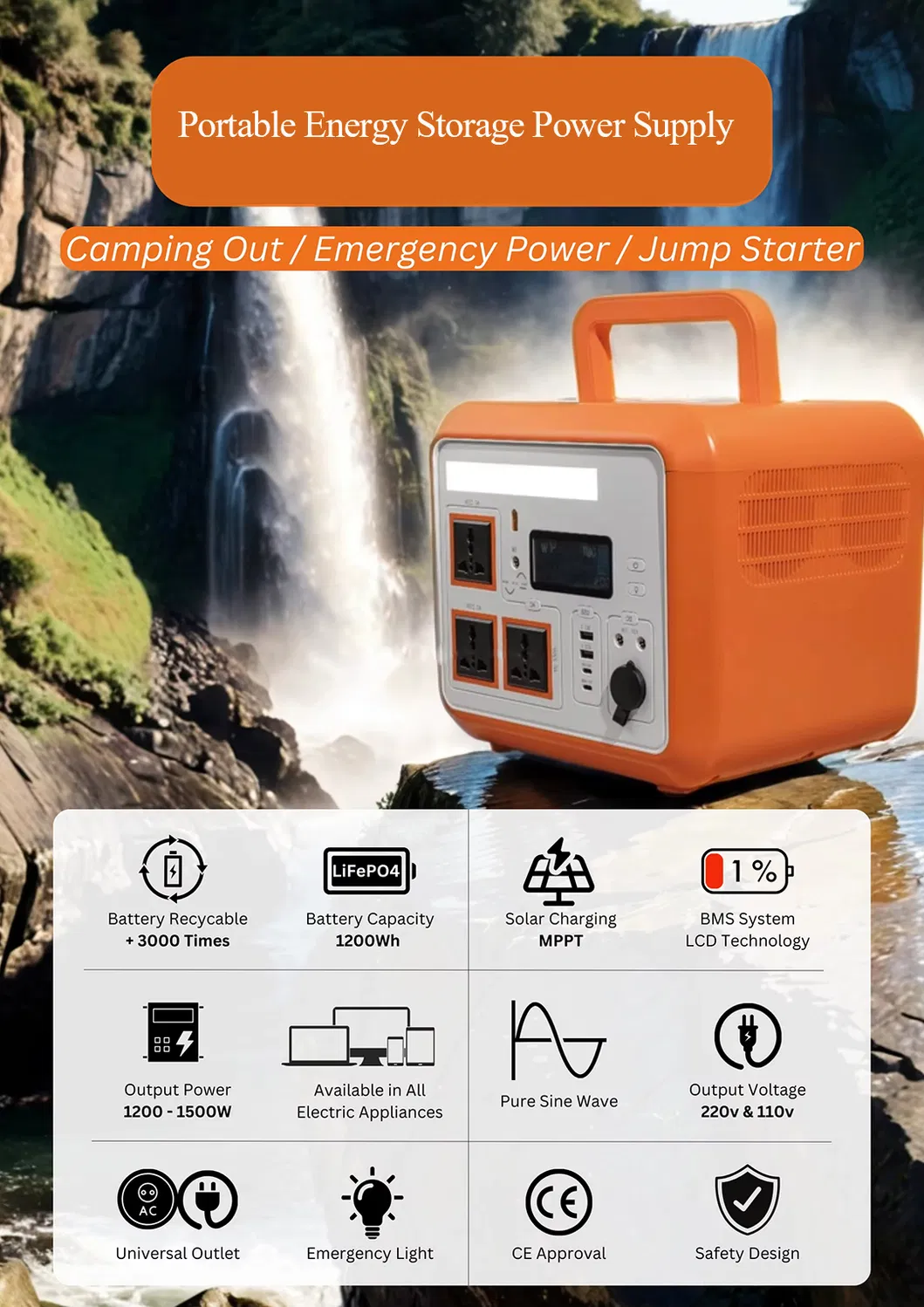 محطة طاقة محمولة 1500W