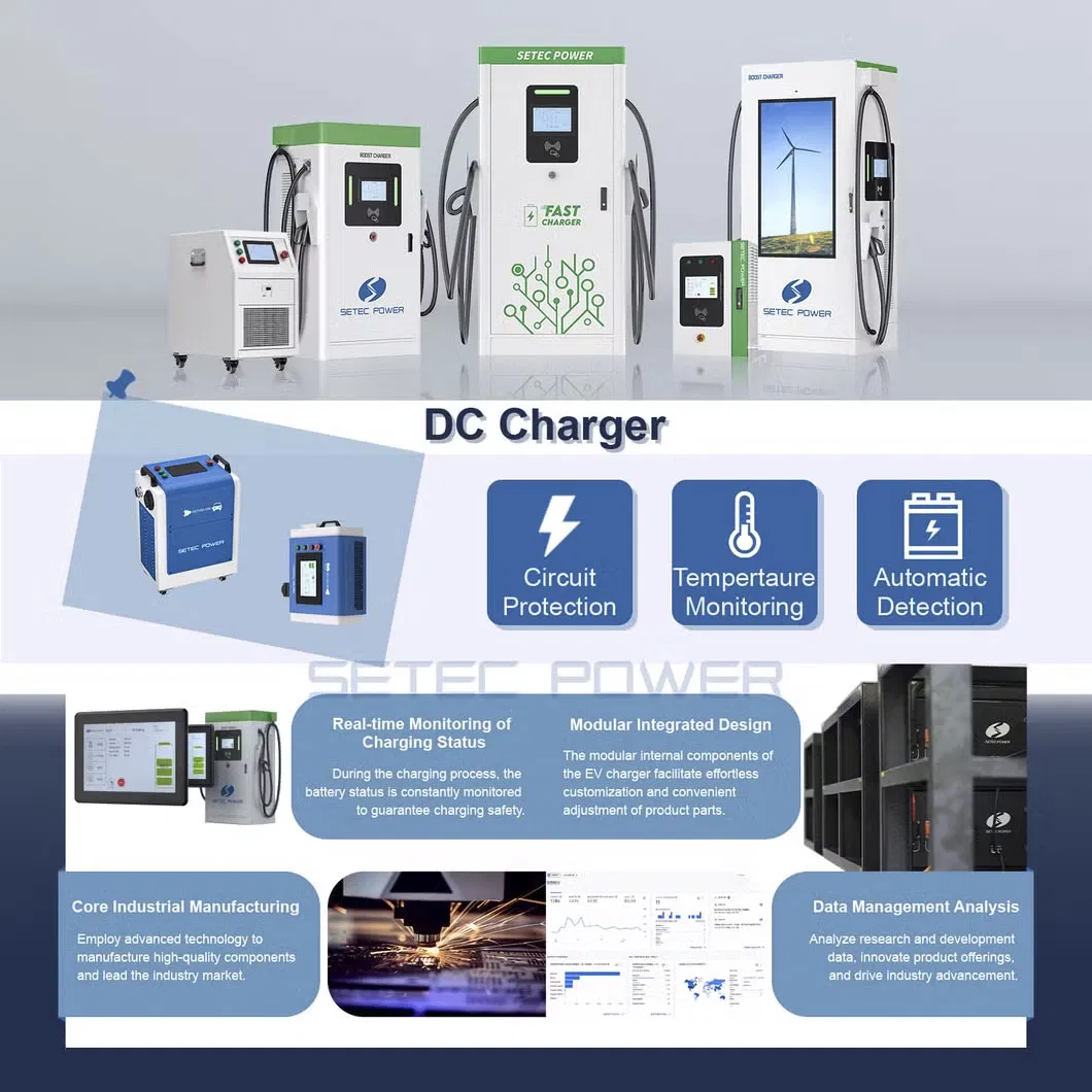 محطة شحن كهربائية سريعة للسيارات الكهربائية المحمولة OEM 10-60kW المستوى 3