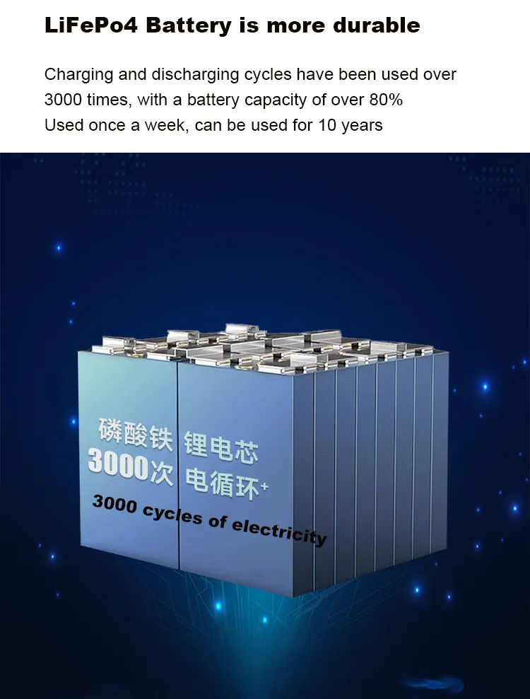 محطة طاقة محمولة عالية السعة 3000W 3500W 6000W مع عجلات و LiFePO4 ليثيوم