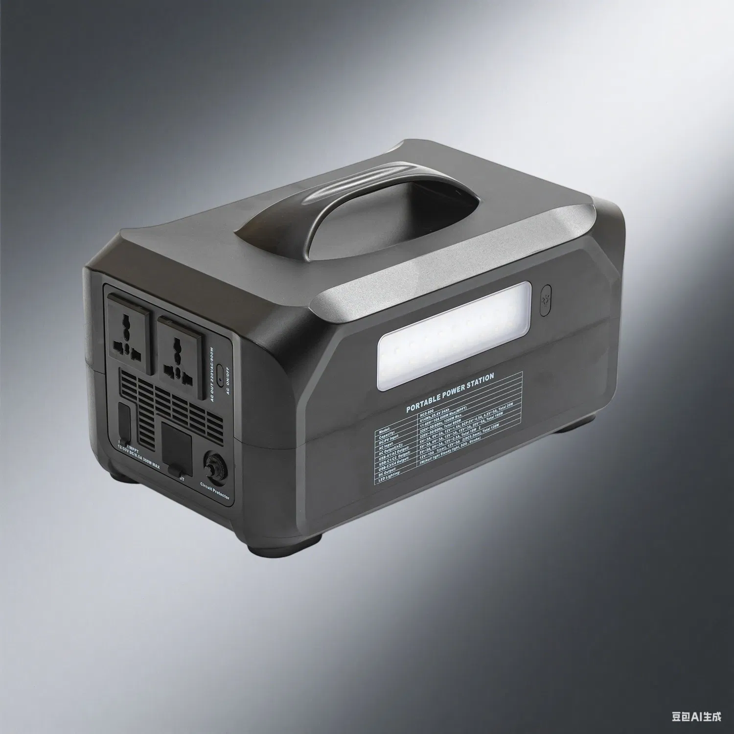 Hcs-800/1200 محطة طاقة صامتة صغيرة محمولة لجهاز CPAP والأجهزة الطبية