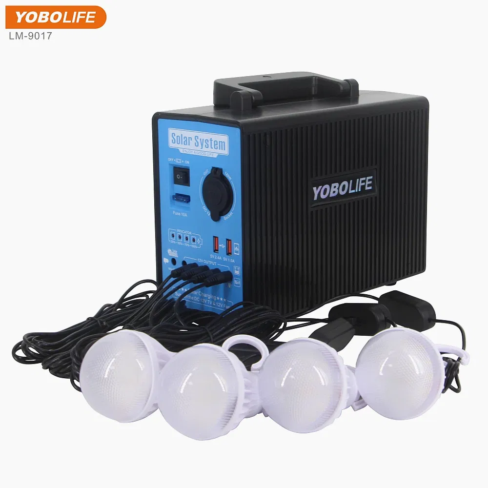 مولد جملة 12V 100W محطة طاقة محمولة صغيرة شاحن نظام الطاقة الشمسية / بنك طاقة خارجي / خرج شحن السيارة