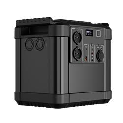 بطارية ليثيوم قابلة لإعادة الشحن عالية الطاقة 2000W للتخييم في الهواء الطلق، مصدر طاقة احتياطي منزلي، مولد شمسي محمول، محطة طاقة