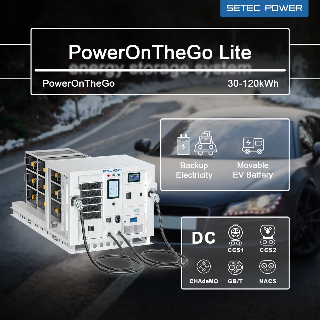 بنك طاقة شمسية محمول 30kWh 60kWh 120kWh نظام تخزين الطاقة الشمسية