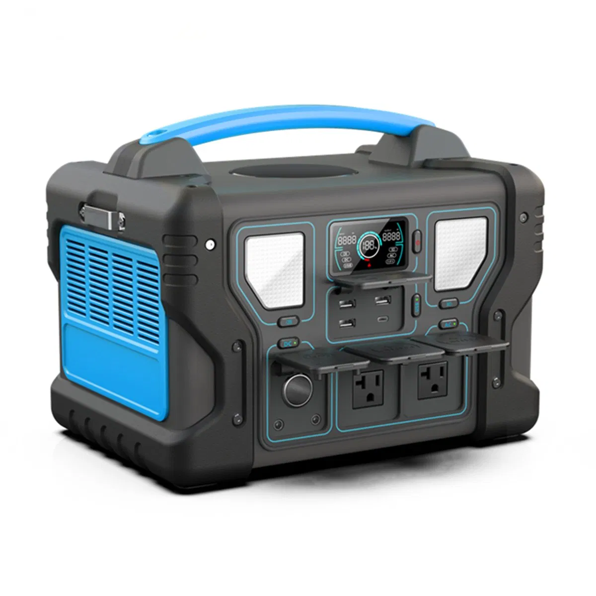 خصص 700W مولد طاقة احتياطي طارئ مزود بالطاقة الشمسية المحمولة نظام محطة الطاقة المحمولة