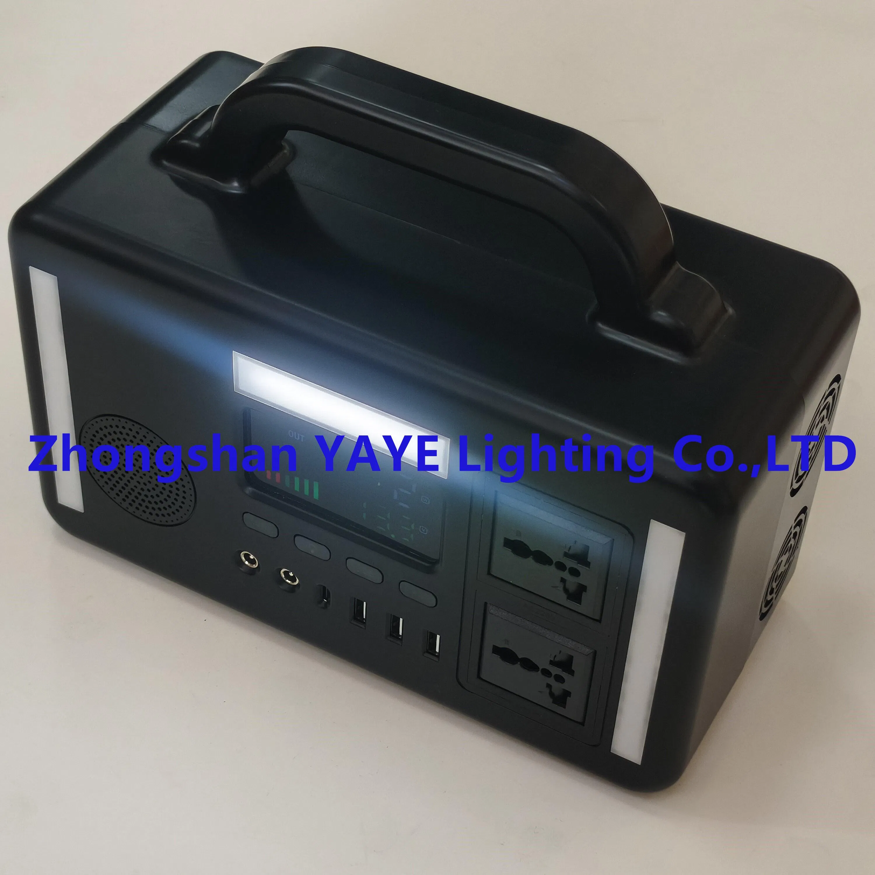 يaye الأكثر سخونة بيع 200W محطة طاقة شمسية طارئة قابلة لإعادة الشحن مع بلوتوث وبطارية ليثيوم /AC220V/110V / 70W شاحن خارجي (12.8V 15AH 192WH)