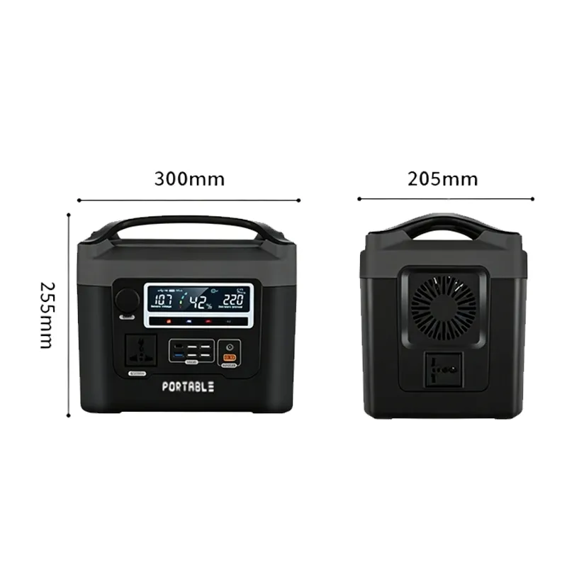 محطة طاقة محمولة 600wh بطارية ليثيوم أيون 100W لوحة شمسية منزلية مولد LED خارجي