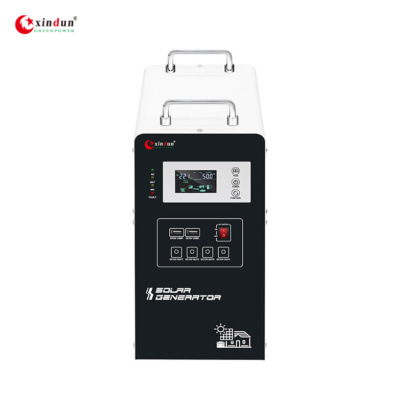 500W نظام تخزين الطاقة المحمول للاستخدام المنزلي 1kwh مولد الطاقة الشمسية المحمول مجموعة الطاقة الشمسية الهجينة مع بطارية ليثيوم الاحتياطية للطاقة الشمسية