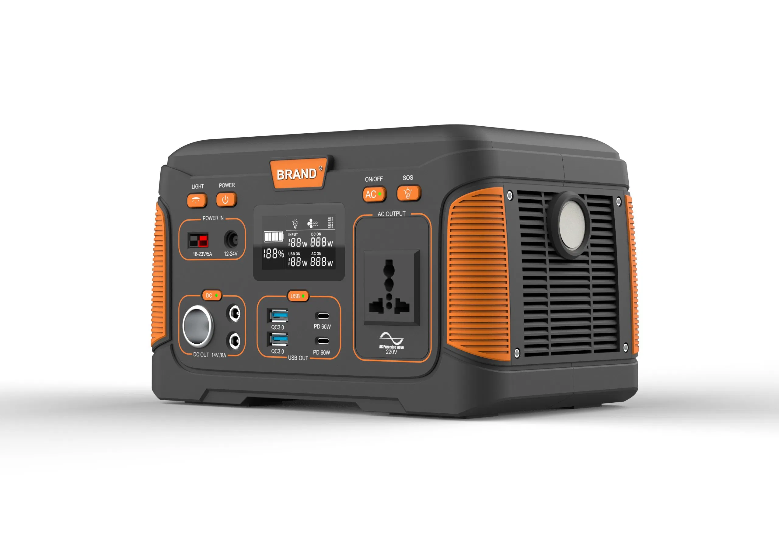 1000W نظام تخزين الطاقة 300W 500W 1000W محطة متنقلة للتخييم بنك طاقة محمول نظام تخزين الطاقة الخارجي نظام الطاقة الشمسية OEM