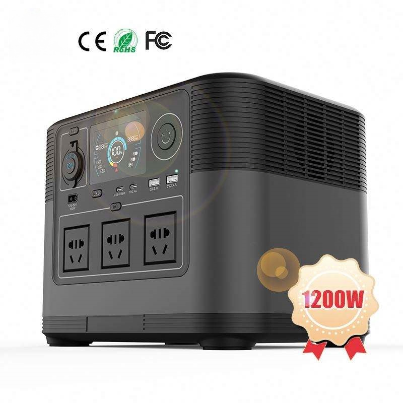 جهاز شحن محمول 1200W محطة طاقة UPS LiFePO4