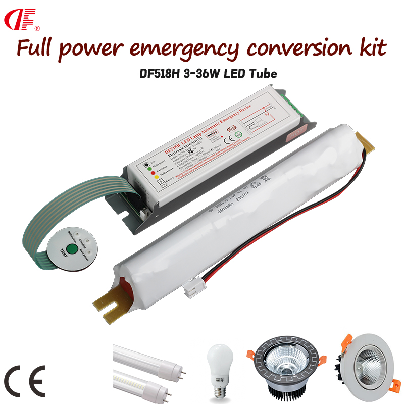 90-280V مصدر طاقة طوارئ مستخدم على نطاق واسع لمصابيح LED