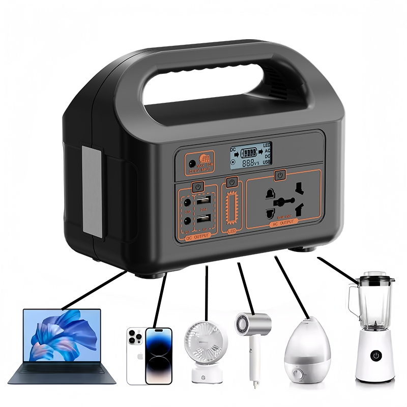 محطة طاقة محمولة من الصين 300W 500W 600W 1000W 1200W منزلية متنقلة LiFePO4 مآخذ UPS مولد شمسي منزل تخييم سيارة محطة طاقة شمسية صينية السعر