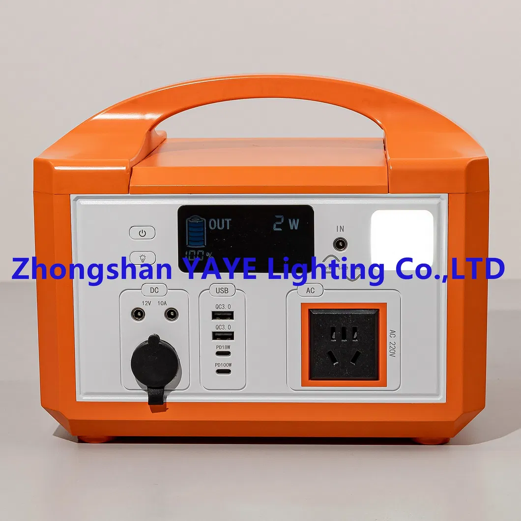 مصدر طاقة محمول/ محطة طاقة محمولة مع Pd60W QC3.0 شهادة RoHS FCC للتخييم/ 200PCS المخزون لكل واط
