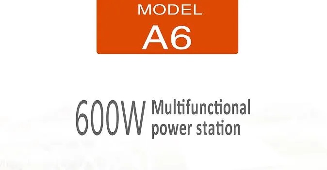 محطة طاقة محمولة صغيرة للاستخدام في الهواء الطلق للتخييم خارج الشبكة عالية الأداء 600W
