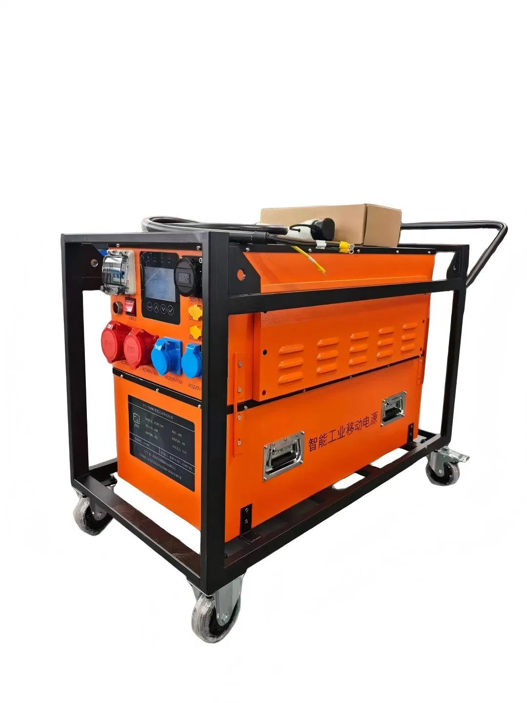 12kw 16100wh محطة طاقة متنقلة صناعية 220V 50Hz تيار متردد أحادي لآلات القطع واللحام والحفر للاستخدام في الموقع