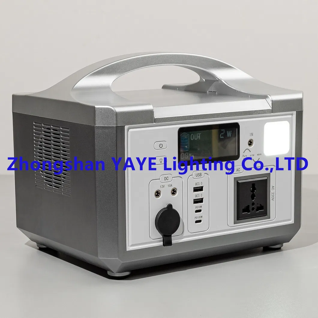 مصدر طاقة محمول/ محطة طاقة محمولة مع Pd60W QC3.0 شهادة RoHS FCC للتخييم/ 200PCS المخزون لكل واط