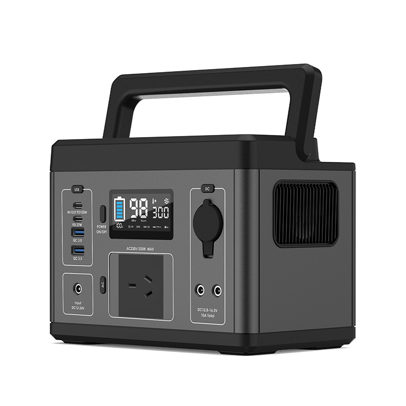 300W بنك بطارية ليثيوم القابلة للشحن مولد الطاقة الشمسية المحمولة