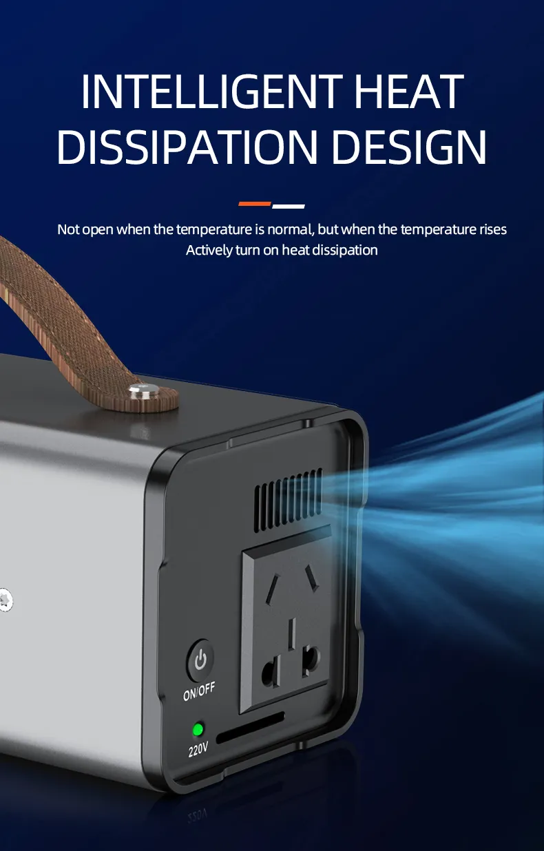 200W محطة طاقة محمولة، بنك طاقة مع مخرج تيار متردد للتخييم والطوارئ