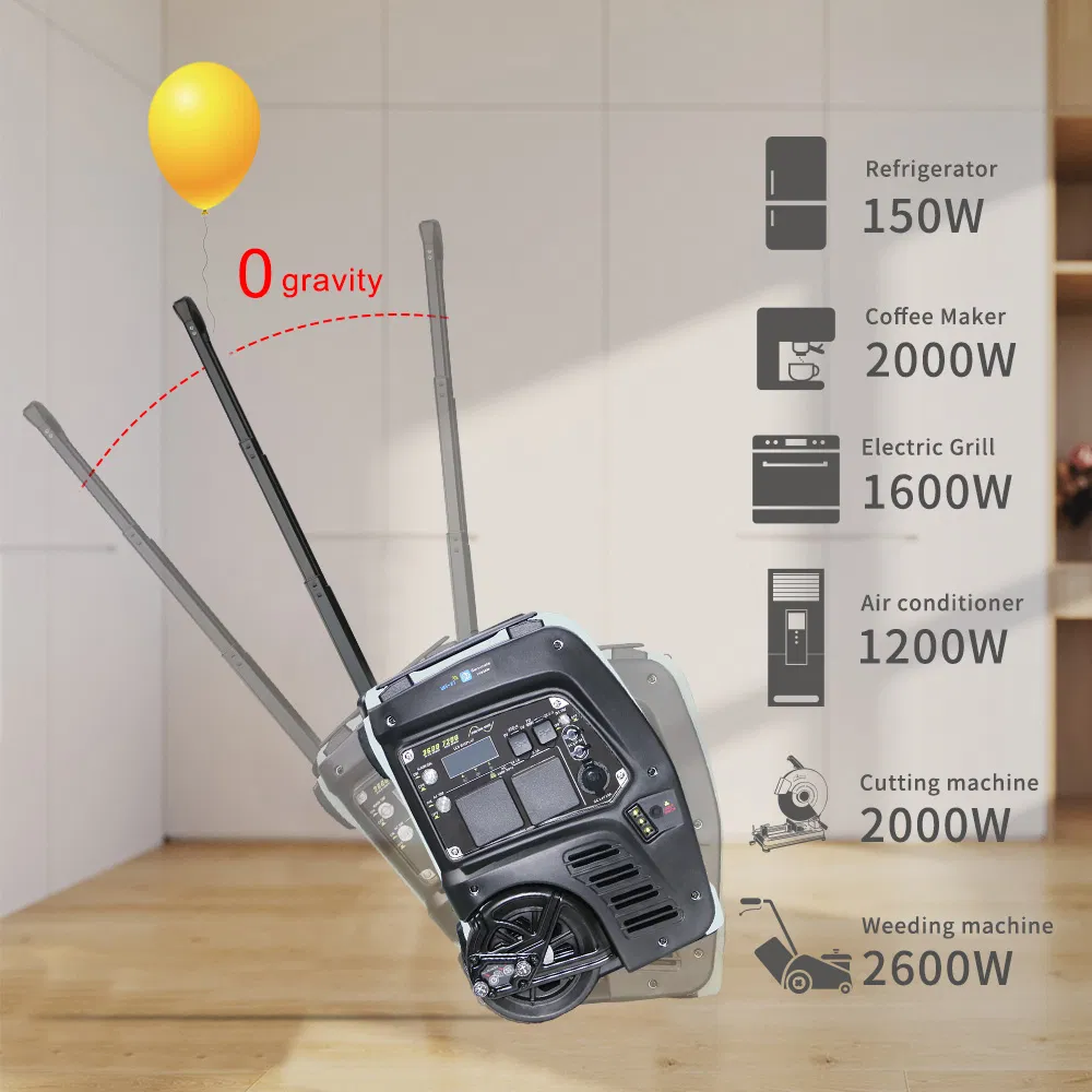3000W 4000W محطة طاقة شمسية طارئة محمولة مع LiFePO4 بطارية