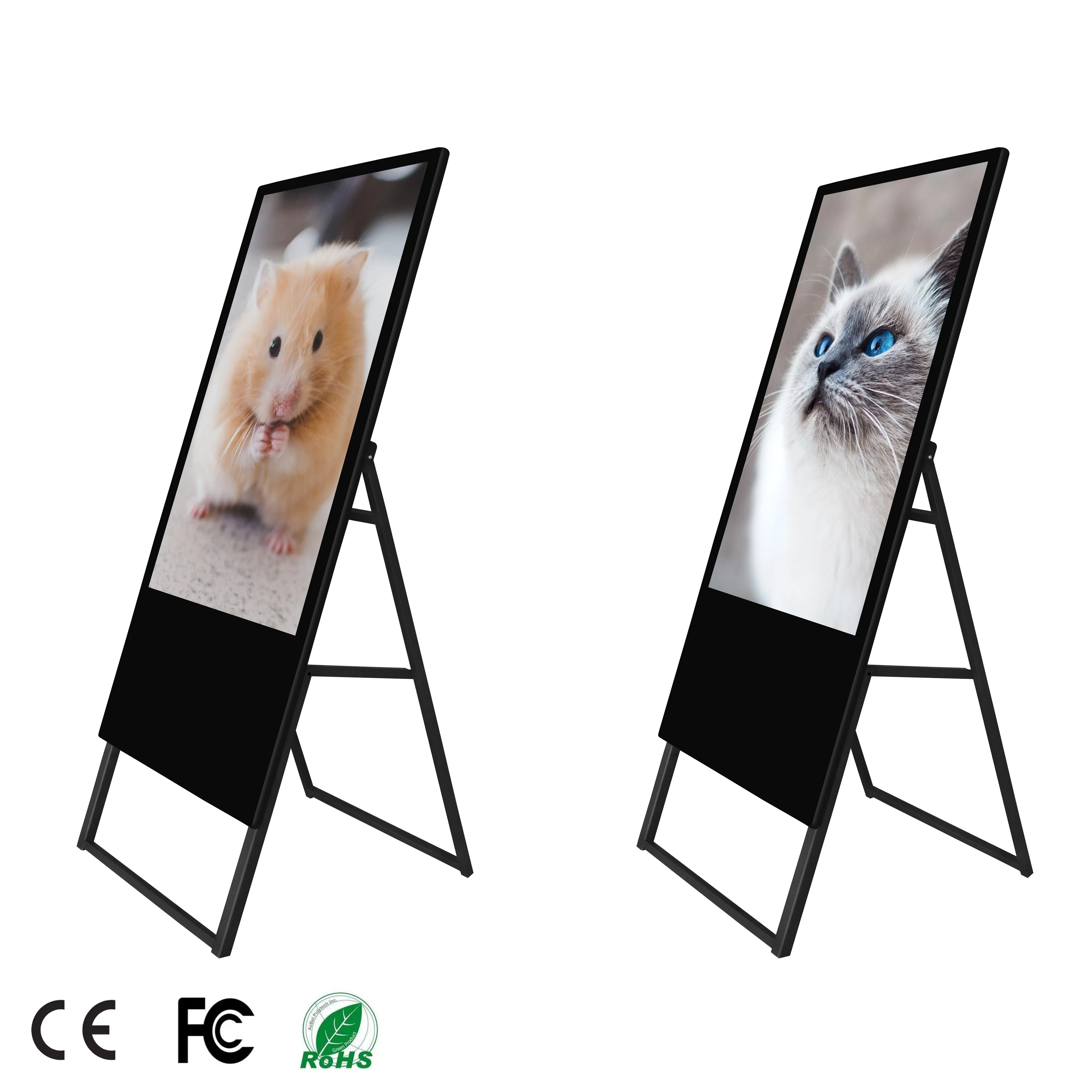 Floor Stand Me: Digital Signage with 4G Ethernet and WiFi Connectivity