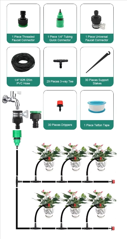 Reliable Greenhouse Watering System Drip Irrigation Kit