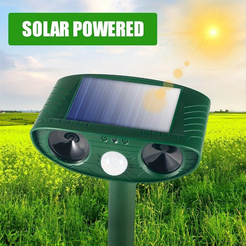 Customized Multi-Function Solar Ultrasonic Animal Expel Reusable Mouse Trap Garden Pest Control