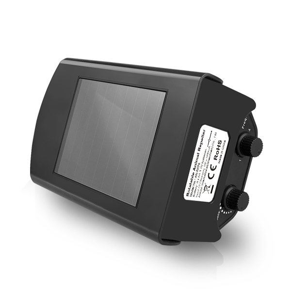 Solar and Ultrasonic Animal Repellent Device Pest Control Device Repeller for Bird Dog Cat Fox Rabbit Pelican Raccoon Pigeon Bear Outdoor Garden Yard Protect