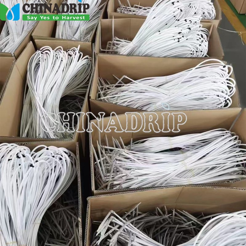 Self Watering Spikes System Automatic Plant Water Device Irrigation Drip Kits with White Tube