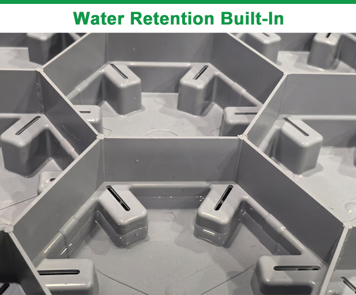 Modular Rooftop Green Roof System Self-Watering Vertical Garden Planters Gardening Roof Usage