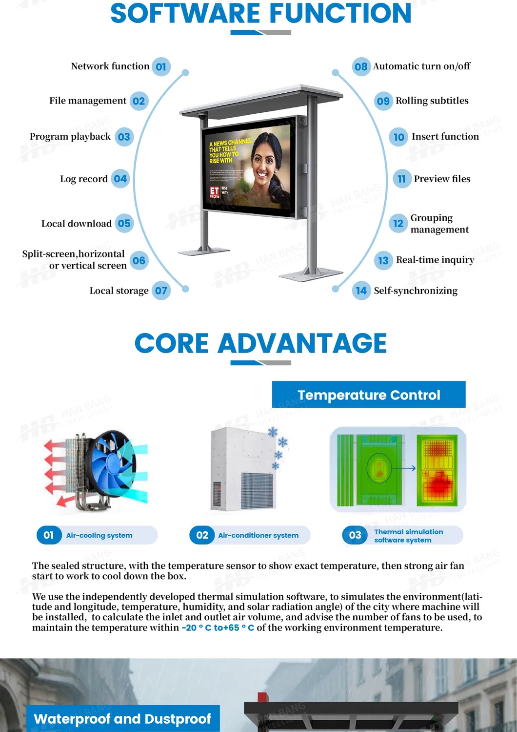 Park Eco-Education Board with Solar Charging and Wildlife Protection Tips Digital Signage