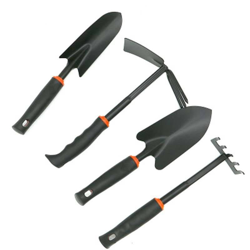 4 Piece Gardening Tool Set with No-Slip Grip Ergonomic Handles Garden Hand Tools