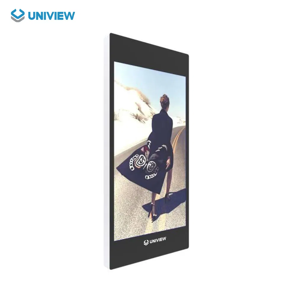 Juniview Ultra Slim Outdoor Aluminum Fanless Wall Mounting LCD Totem Kiosk Digital Signage and Display