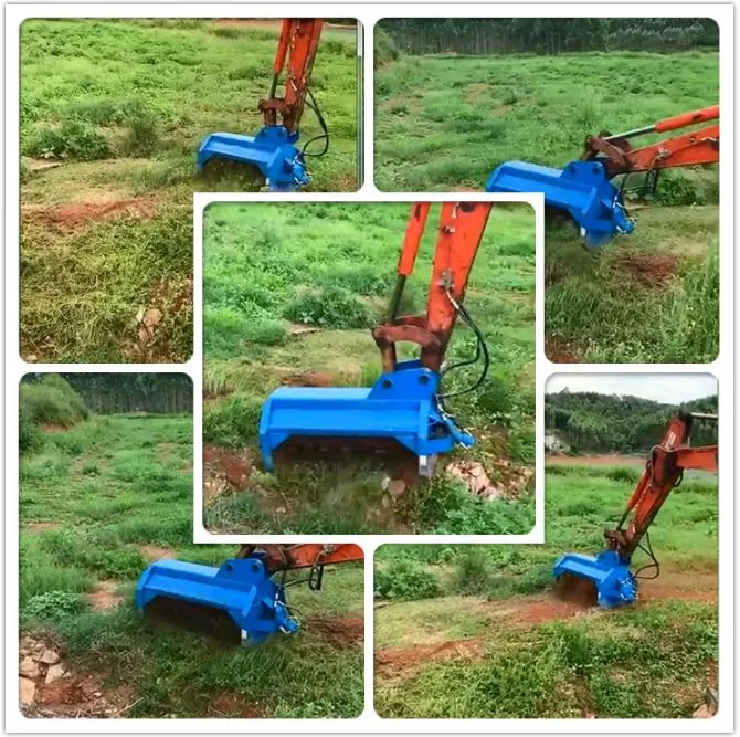 Excavator Attachments Forestry Mulching Machine Application