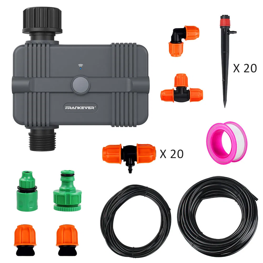 Smart WiFi/Zigbee Drip Irrigation Controller Complete Kit for Farms Greenhouse