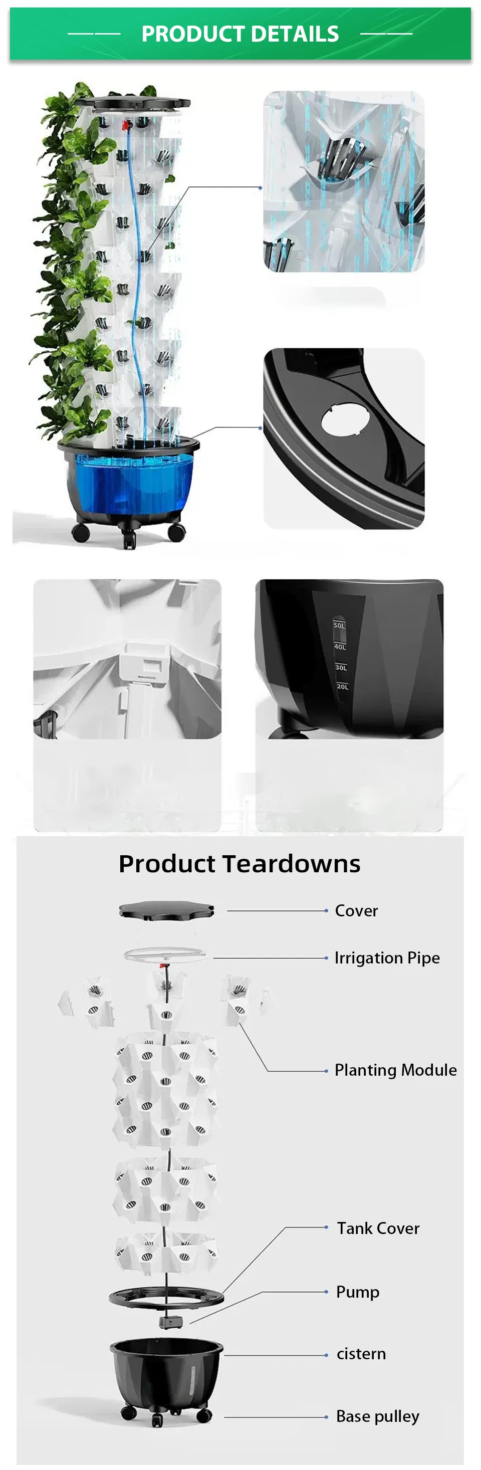 Aeroponic Tower Details