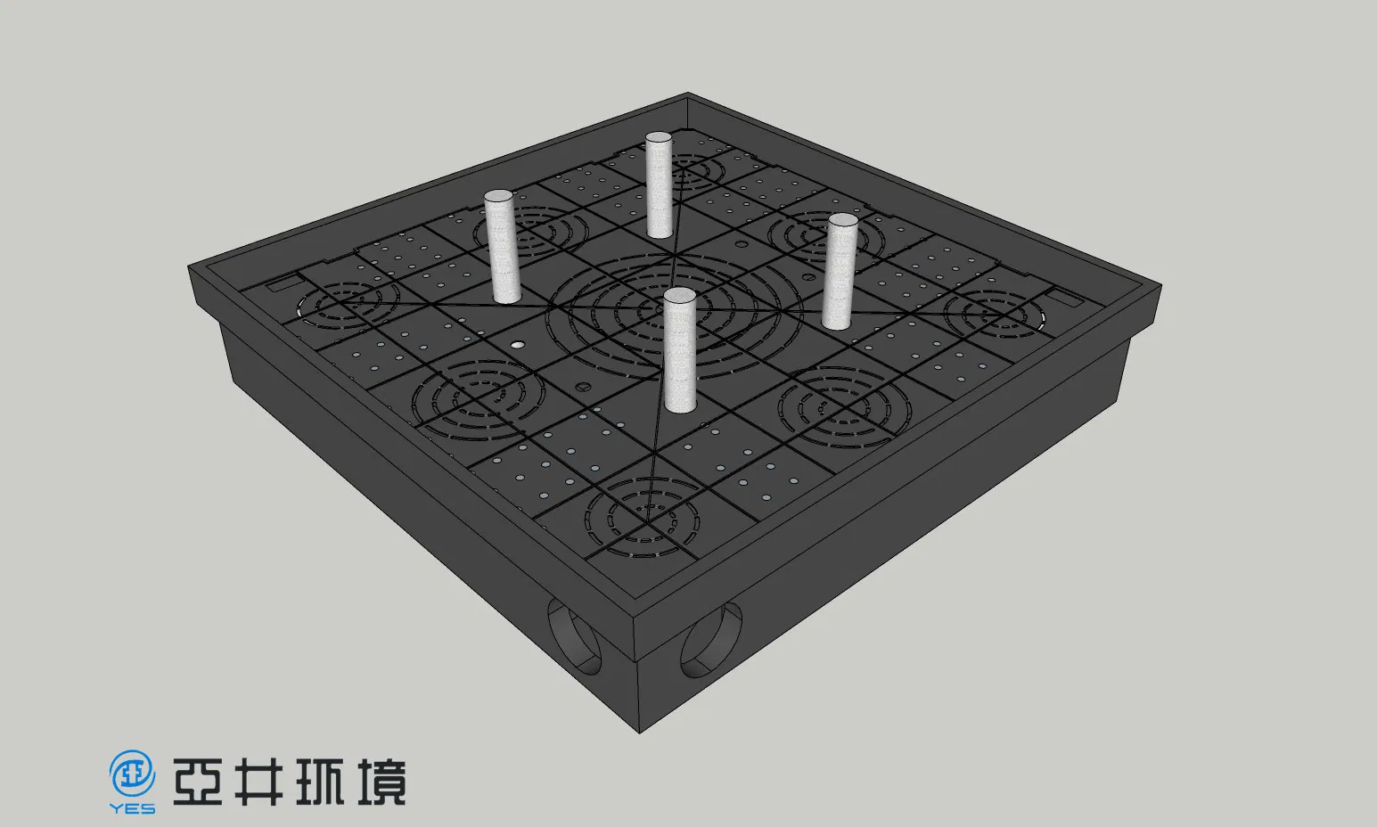 Rooftop Planting Box Featuring Integrated Rainwater Harvesting for Gardens