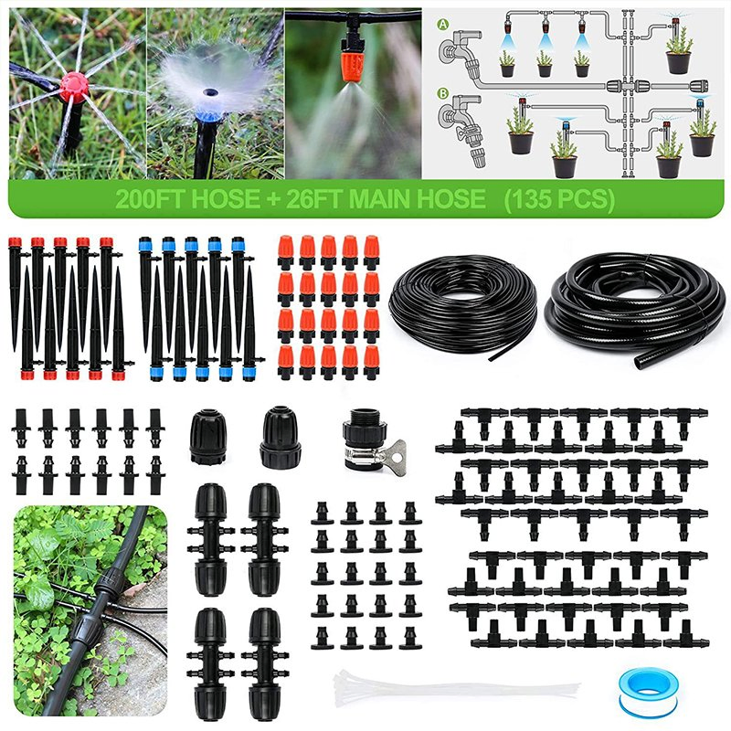 Ultimate Farm and Garden Watering Drip Irrigation Kits Water System Full Set Plant Growing Kit