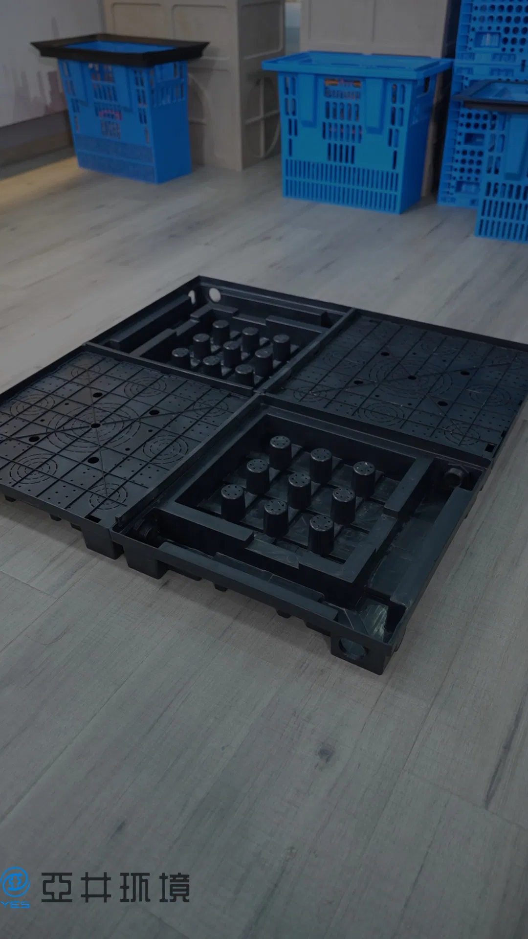 Urban Farming Box Featuring Self Watering and Rainwater Harvesting Design