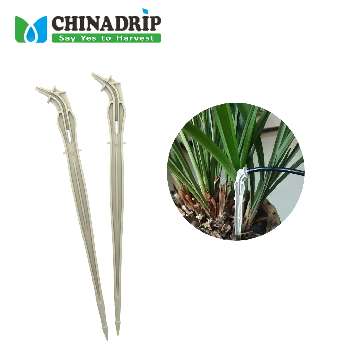 Self Watering Spikes System Automatic Plant Water Device Irrigation Drip Kits with White Tube