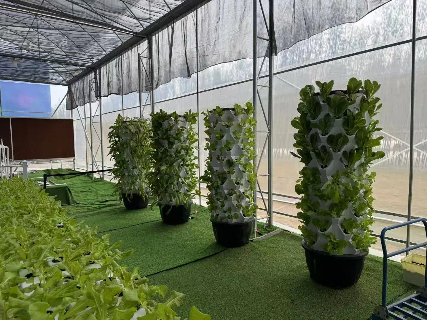 Agg 13 Layer Hydroponic Tower Planter for Lettuce and Herbs, Soil-Free Vertical Gardening System