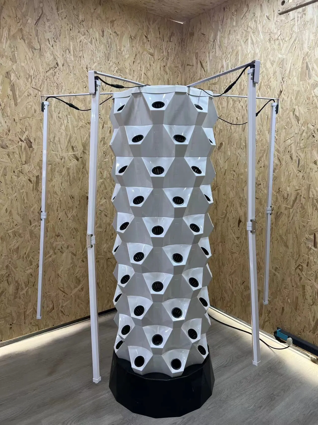 Agg 13 Layer Hydroponic Tower Planter for Lettuce and Herbs, Soil-Free Vertical Gardening System