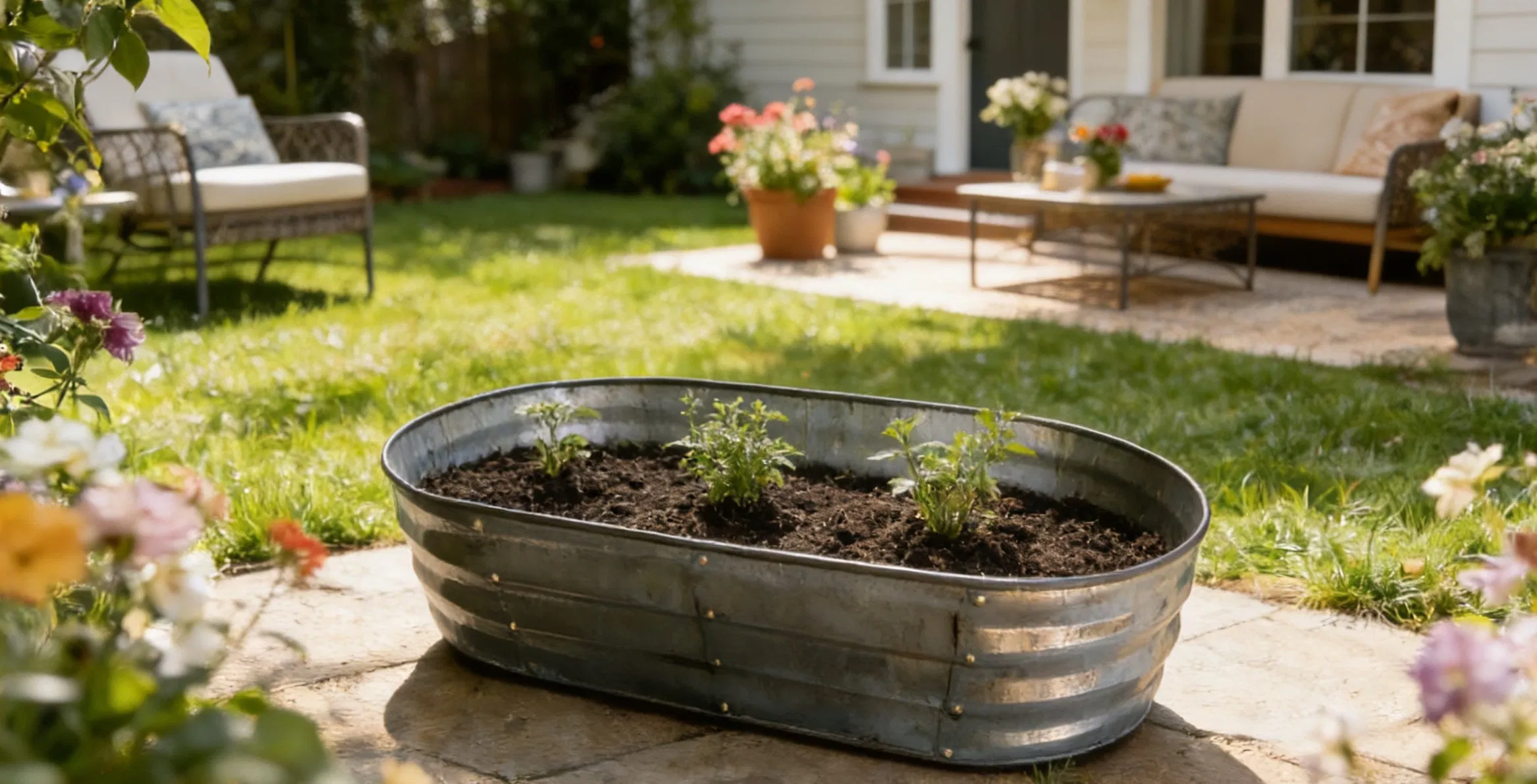 Custom Logo Metal Planting Pots: Bulk Wholesale Aluminum Containers